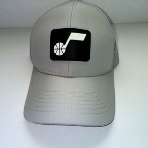 🏀 Utah Jazz NBA Trucker Hat Grey Black J-Note Logo Snapback